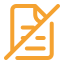 Orange location pin icon used to indicate a place or point of interest.